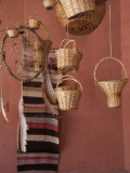 Wicker Baskets And Dreamcatchers Hanging in a Restaurant, Casa Vieja Restaurant, Humahuaca Photographic Print