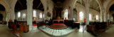 360 Degree View of a Church Interior, St. Martin's Church, Veules-Les-Roses, Seine-Maritime Photographie