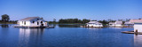 Boathouses in a Lake, Lake Erie, Erie, Pennsylvania, USA Photographic Print