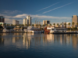 City at the Waterfront, Shoreline Village, Long Beach, Los Angeles County, California, USA Photographic Print
