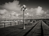 Lamppost on the Jetty, Colonia Del Sacramento, Uruguay Photographic Print