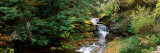 Waterfall in a Forest, Robert H. Treman State Park, Ithaca, Tompkins County, Finger Lakes Photographic Print