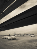 Airplanes on a Runway, Jorge Newbery Airport, Buenos Aires, Argentina Fotografie-Druck