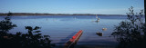 Pier at a Lake, Crystal Lake, Frankfort, Benzie County, Michigan, USA Photographic Print