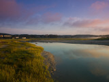 Reflection of Clouds in a Creek, Good Harbor Beach, Gloucester, Cape Ann, Massachusetts, USA Photographie