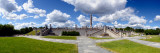 Tourists in a Park, the Monolith, Gustav Vigeland Sculpture Park, Frogner Park, Oslo, Norway Photographic Print