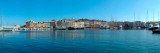 Port at the Hillside, St. Tropez, Var, Provence-Alpes-Cote D'Azur, France Lámina fotográfica