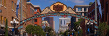 Buildings in a City, Gaslamp Quarter, San Diego, California, USA Lámina fotográfica