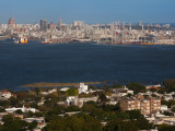 Buildings at the Waterfront, Cerro De Montevideo, Montevideo, Uruguay Photographic Print