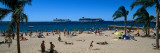 Tourists on the Beach, Cannes, Alpes-Maritimes, Provence-Alpes-Cote D'Azur, France Photographie