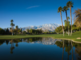 Pond in a Golf Course, Desert Princess Country Club, Palm Springs, Riverside County, California Fotografie-Druck