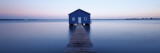 Pier Leading to a Boathouse, Swan River, Matilda Bay, Perth, Western Australia, Australia Photographic Print