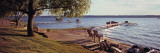 Piers on the Bay, Old Mission Peninsula, Grand Traverse Bay, Grand Traverse County, Michigan, USA Photographic Print