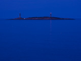 Lighthouse on an Island, Thacher Island, Rockport, Cape Ann, Massachusetts, USA Photographic Print
