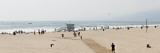 Tourists on the Beach, Santa Monica Beach, Santa Monica, California, USA Photographic Print