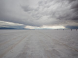 Clouds Over a Salt Flat, Salinas Grandes, Jujuy Province, Argentina Lámina fotográfica
