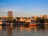 City at the Waterfront, Shoreline Village, Long Beach, Los Angeles County, California, USA Photographic Print