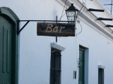 Low Angle View of a Bar Sign, Cachi, Salta Province, Argentina Photographic Print