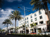 Shops Along a Road, Rodeo Drive, Beverly Hills, Los Angeles County, California, USA Photographic Print