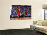 Miami Heat v Dallas Mavericks - Game Four, Dallas, TX -June 7: LeBron James and Dwyane Wade Wall Mural by Andrew Bernstein