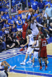 Miami Heat v Dallas Mavericks - Game Four, Dallas, TX -June 7: Dwyane Wade, Shawn Marion, Dirk Nowi Fotografisk trykk av Bill Baptist Miami Heat v Dallas Mavericks - Game Four, Dallas, TX -June 7: Dwyane Wade, Shawn Marion, Dirk Nowi Fotografisk trykk av Bill Baptist