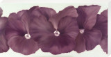 Violet Flower III Druck aufgezogen auf Holzplatte von Yvonne Poelstra-Holzhaus