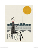 Paris Kunstdruck von Blanca Gomez