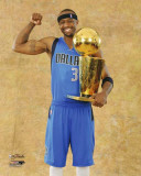 Dallas Mavericks - Jason Terry with the Championship Trophy Photo