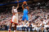 Dallas Mavericks v Miami Heat - Game Six, Miami, FL - June 12: Jason Terry and LeBron James Photographic Print by Jesse D. Garrabrant