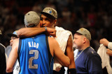Dallas Mavericks v Miami Heat - Game Six, Miami, FL - June 12: Jason Kidd and Shawn Marion Fotografisk trykk av Noah Graham Dallas Mavericks v Miami Heat - Game Six, Miami, FL - June 12: Jason Kidd and Shawn Marion Fotografisk trykk av Noah Graham