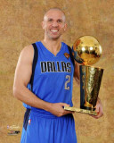Dallas Mavericks - Jason Kidd with the Championship Trophy Photo