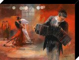 Bandoneon Opspændt tryk af Willem Haenraets