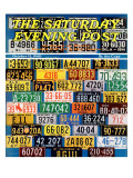 "License Plates," Saturday Evening Post Cover, October 12, 1940 Giclee Print by H. Wilson Smith