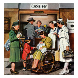 "Leaving the Hospital," October 22, 1949 Giclee Print by Stevan Dohanos