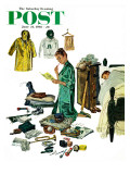 "Checklist for Summer Camp," Saturday Evening Post Cover, June 24, 1961 Reproduction procédé giclée par Ben Kimberly Prins