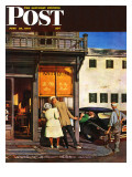 "Antique Store," Saturday Evening Post Cover, June 28, 1947 Giclee Print by John Falter