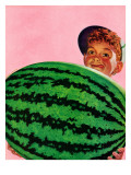 "Big Watermelon," August 22, 1942 Giclee Print by Charles Kaiser
