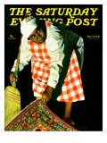 "Sweep it Under the Rug," Saturday Evening Post Cover, May 24, 1941 Giclee Print by John Hyde Phillips