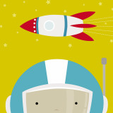 Peek-a-Boo Heroes: Astronaut Affiches par Yuko Lau