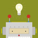 Peek-a-Boo Heroes: Robot Poster von Yuko Lau