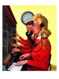 "Hotel Switchboard Operators," June 21, 1941 Reproduction procédé giclée par Albert W. Hampson