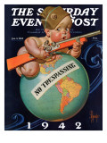 "No Trespassing," Saturday Evening Post Cover, January 3, 1942 Giclee Print by J.C. Leyendecker