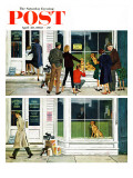 "Puppy Sellout," Saturday Evening Post Cover, April 30, 1960 Giclee Print by George Hughes