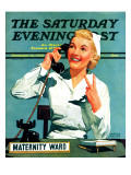 "Maternity Ward," Saturday Evening Post Cover, December 14, 1940 Giclee Print by John Hyde Phillips