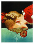 "Bobbing for Apples," October 30, 1943 Giclee Print by John Hyde Phillips