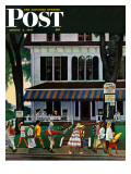 "Inn in Ogunquit," Saturday Evening Post Cover, August 2, 1947 Giclee Print by John Falter