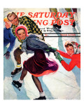 "Crack the Whip", Saturday Evening Post Cover, March 2, 1940 reproduction procédé giclée par Emery Clarke
