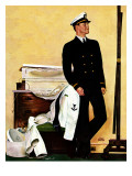 "New Naval Officer," July 10, 1943 Giclee Print by John Falter