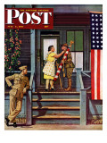 "Two Generations of Vets," Saturday Evening Post Cover, July 5, 1947 Giclee Print by Stevan Dohanos