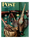 "Hunting still life," Saturday Evening Post Cover, November 11, 1944 Giclee Print by John Atherton